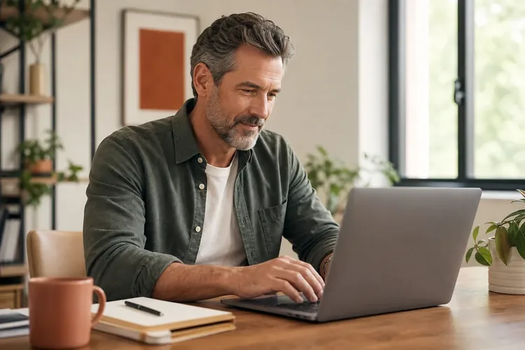 Dating profile and message notes on a desk